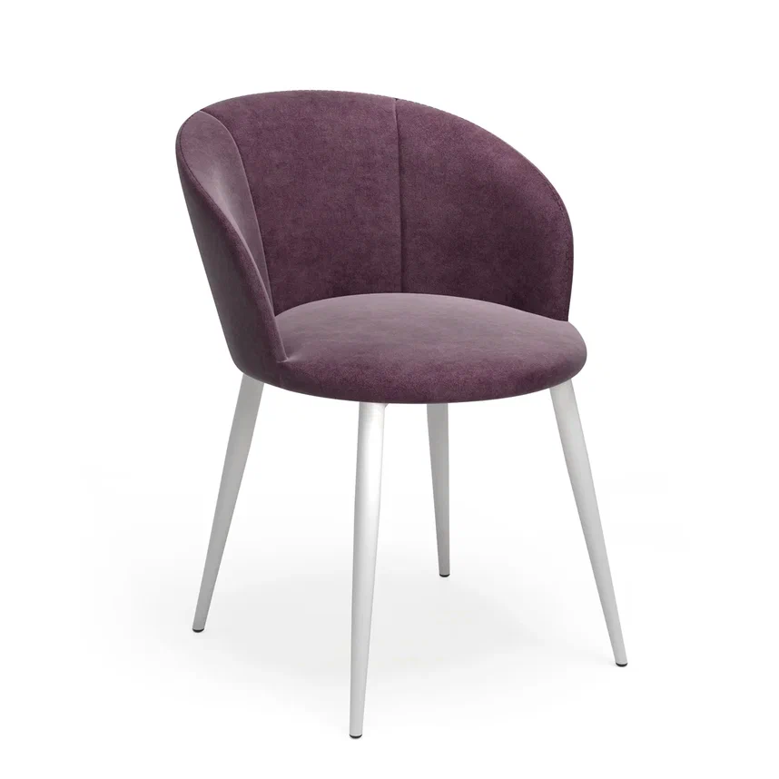 Стул Лилит ULTRA PLUM каркас белый