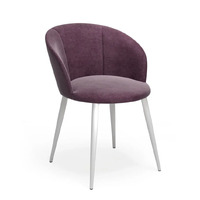 Стул Лилит ULTRA PLUM каркас белый
