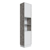 Шкаф Мадрид 0.35 торцевой  Белый/ ателье светлый